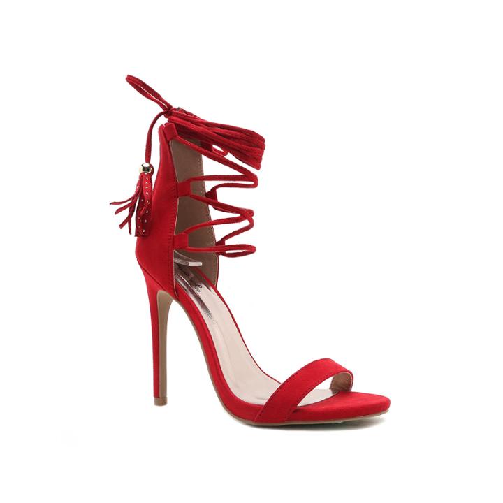 Qupid Glee Lace-up Pumps