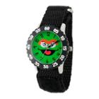 Sesame Street Black Oscar The Grouch Time Teacher Strap Watch W003167