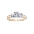3/4 C.t. Tw. Diamond 14k Two-tone Gold Engagement Ring