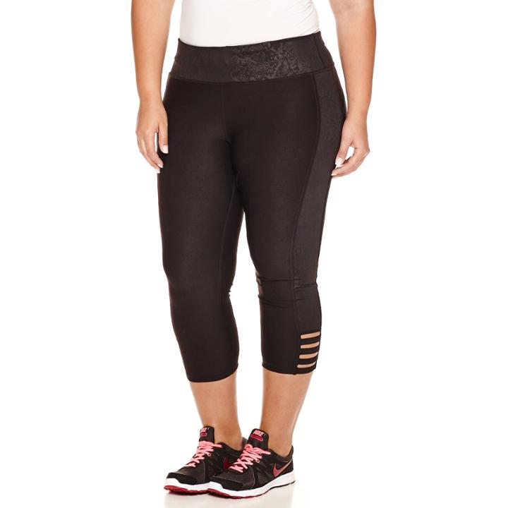 Xersion Knit Workout Capris Plus