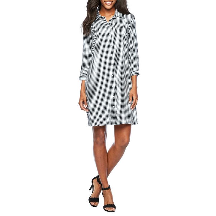 Msk 3/4 Sleeve Shirt Dress