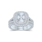 1 Ct. T.w. Fancy-cut Diamond 14k White Gold Bridal Ring Set