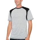 Smith Workwear Sleeveless Crew Neck Tee With Contrast Textured Shoulder
