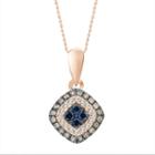 Womens 5/8 Ct. T.w. Genuine White Diamond Pendant Necklace