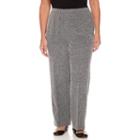Alfred Dunner Woven Flat Front Pants-plus Short