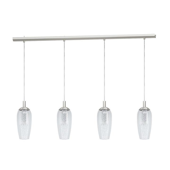 Eglo Farsala 4-light 38 Inch Matte Nickel Linear Pendant Ceiling Light