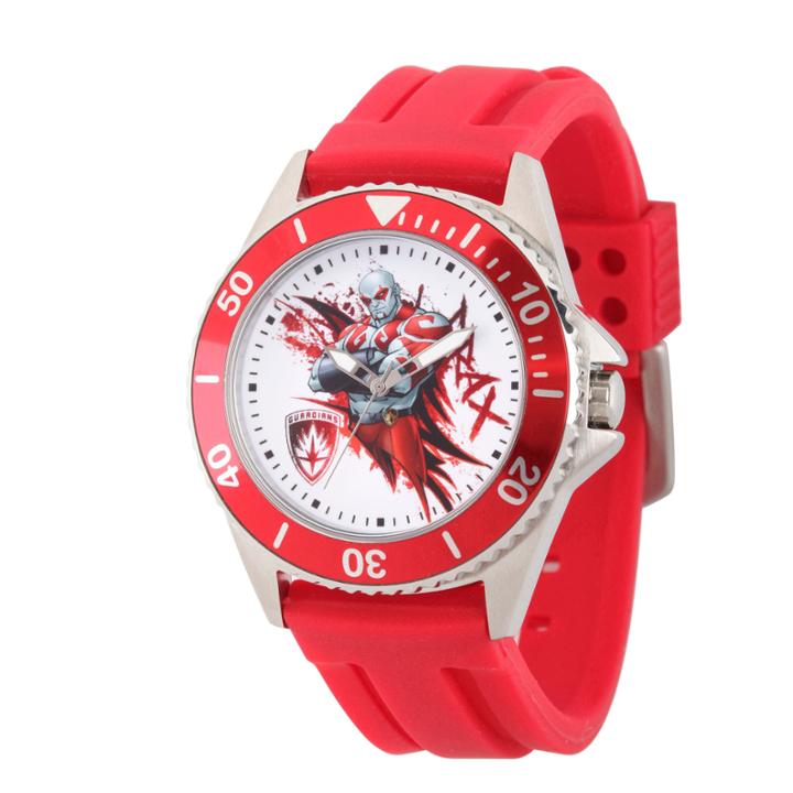 Guardian Of The Galaxy Marvel Mens Red Strap Watch-wma000123