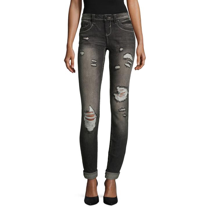 Almost Famous Destructed Skinny Jeans