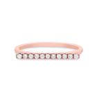 Womens 1/8 Ct. T.w. Round White Diamond 14k Gold Stackable Ring