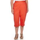 Alfred Dunner Feels Like Spring Pull-on Cargo Capris - Plus