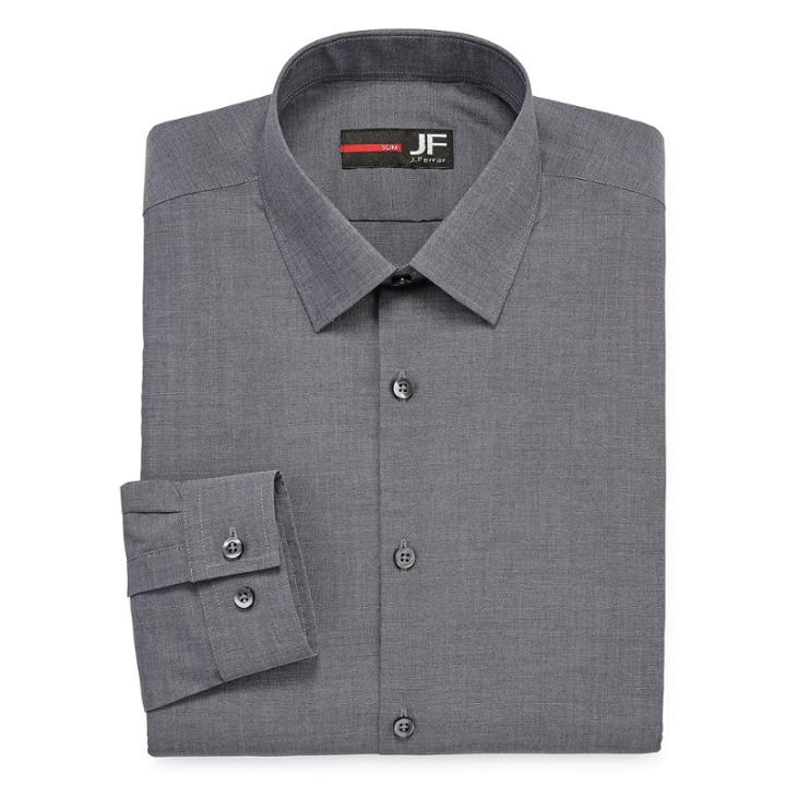 J.ferrar Easy-care Stretch Slim Fit Long Sleeve Dress Shirt