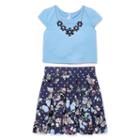 Knit Works Cap Sleevetop And Skirt Set