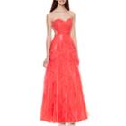 Masquerade Strapless Cascade Ruffle Ball Gown