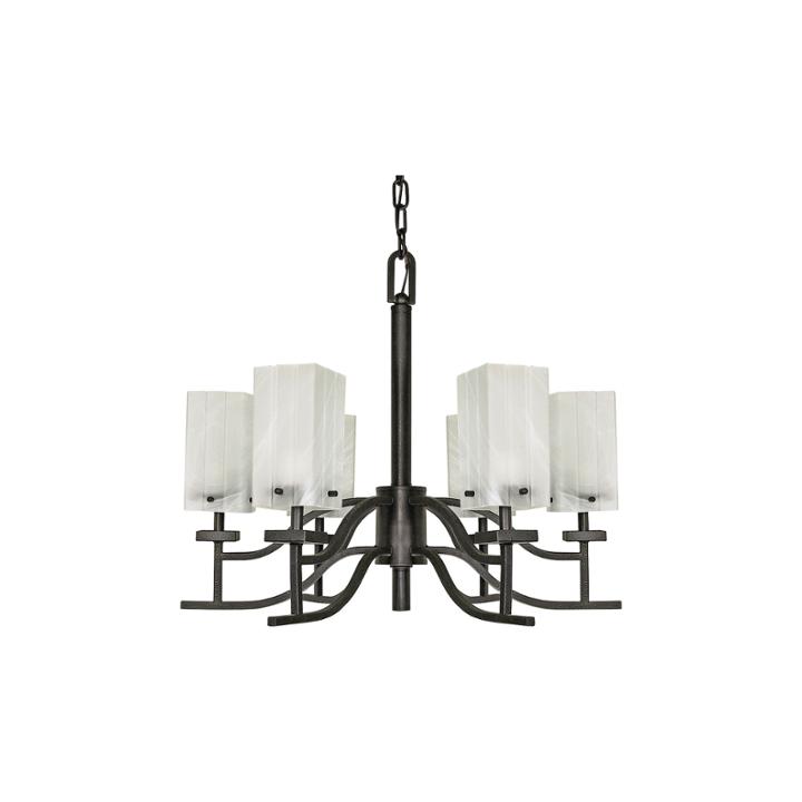 Filament Design 6-light Textured Black Chandelier