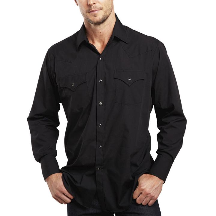 Ely Cattleman Long-sleeve Button-front Snap Shirt