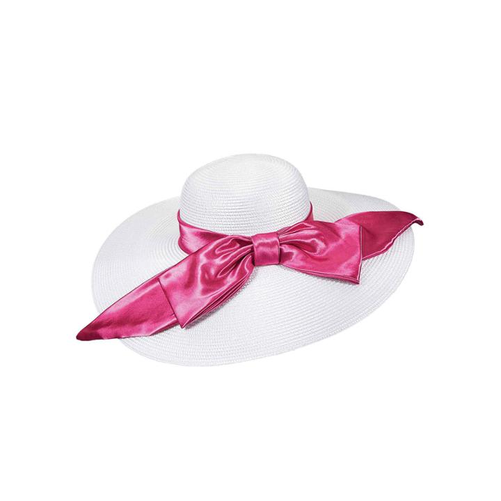 Scala&trade; Satin Bow Sinamay Hat