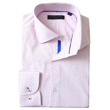 Andrew Fezza Long Sleeve Woven Checked Dress Shirt - Slim