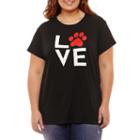 City Streets Love Graphic T-shirt- Juniors Plus