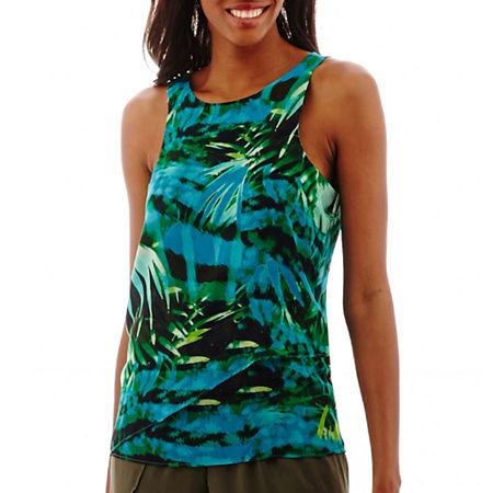 A.n.a Flowy Zipper-back Tank Top - Tall
