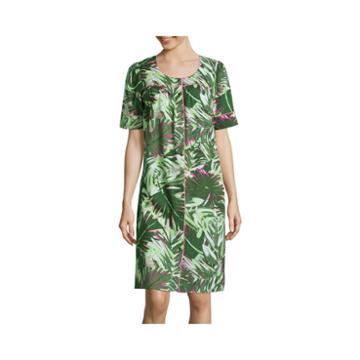 Adonna Short-sleeve Snap-front Caftan