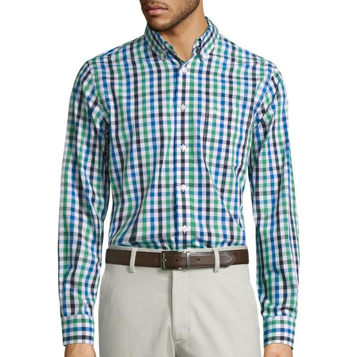 Dockers Long Sleeve No Wrinkle Button-front Shirt