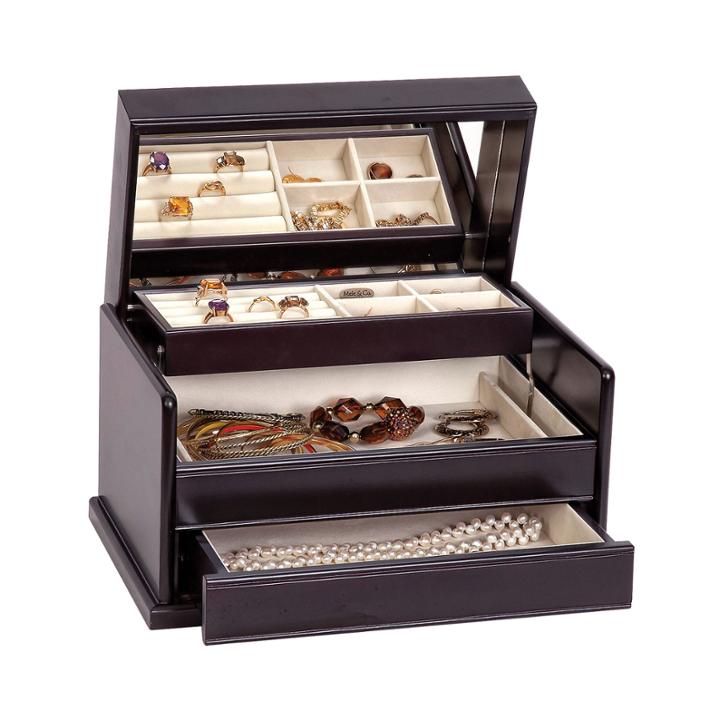 Mele & Co. Juliette Java-finish Wooden Jewelry Box