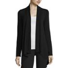Liz Claiborne Long Sleeve Sharkbite Hem Cardigan - Tall