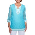 Alfred Dunner Turqs And Caicos Tunic Top