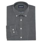 Stafford Stafford Easy-care Broadcloth Big And Tall Long Sleeve Geo Pattern Dress Shirt