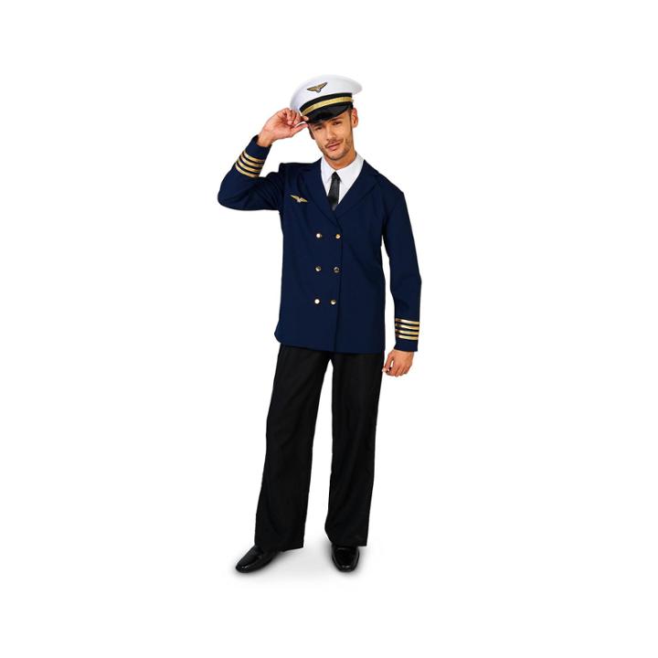 Retro Airline Captain 3-pc. Dress Up Costume Mens