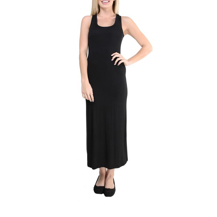 24/7 Comfort Apparel Sleeveless Tank Maxi Dress