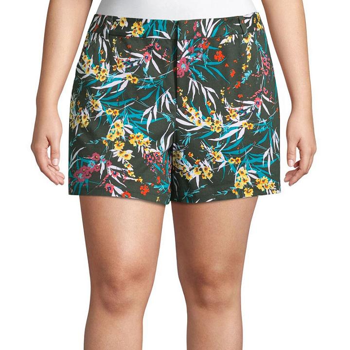 Boutique + 5 Twill Soft Shorts - Plus