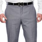 Jf J.ferrar Blue Stretch Sheenskin Suit Pant Stretch Classic Fit Suit Pants - Big And Tall