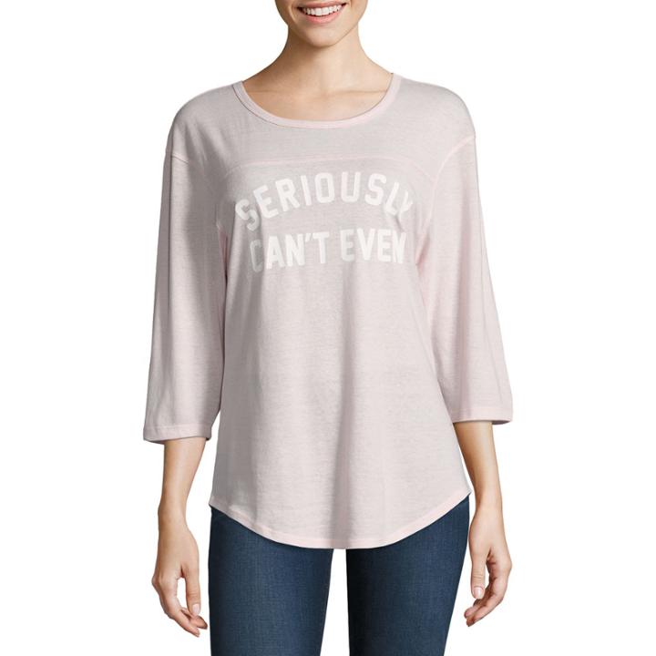 3/4 Sleeve Graphic Tee- Juniors