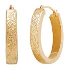 14k Gold 23mm Hoop Earrings