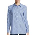 Liz Claiborne Long-sleeve Striped Button-front Tunic