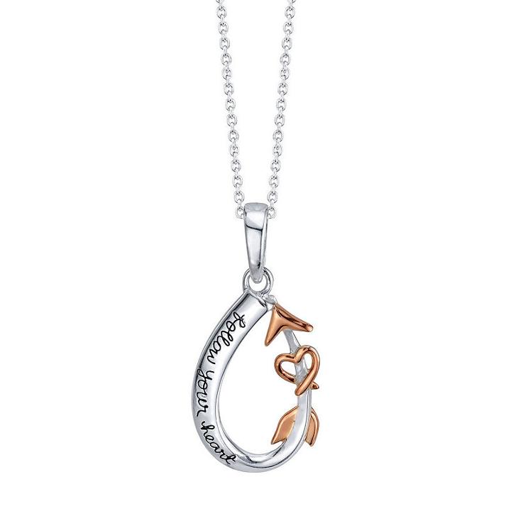 Footnotes Footnotes Womens Pear Pendant Necklace