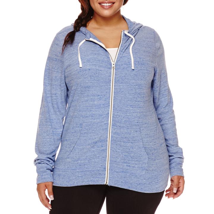 Flirtitude Jersey Hoodie- Juniors Plus