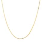 Silver Reflections Gold Over Brass 24 Inch Chain Necklace