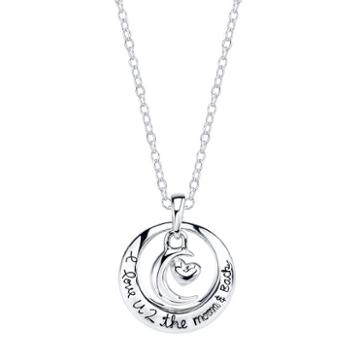 Footnotes Footnotes Womens Circle Pendant Necklace