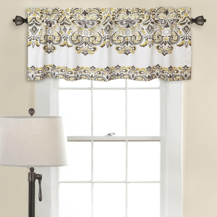 Half Moon Clara Room Darkening Valance Single 52x18+ 2 Inch Header