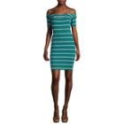 Decree Rib Off Shoulder Bodycon Dress - Juniors