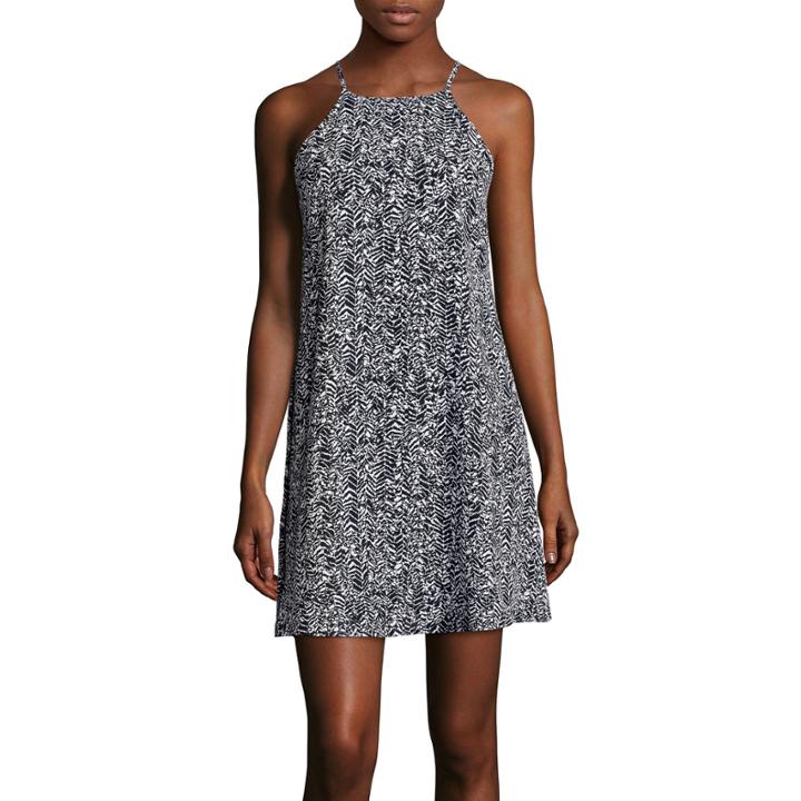 Decree Sleeveless Halter Swing Dress- Juniors