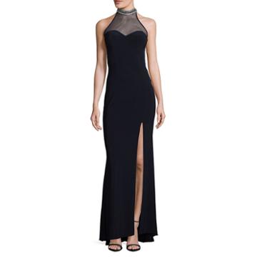 Dj Jaz Sleeveless Beaded Evening Gown-juniors