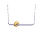 1/10 Ct. T.w. Diamond Two-tone Paw Print Pendant Necklace