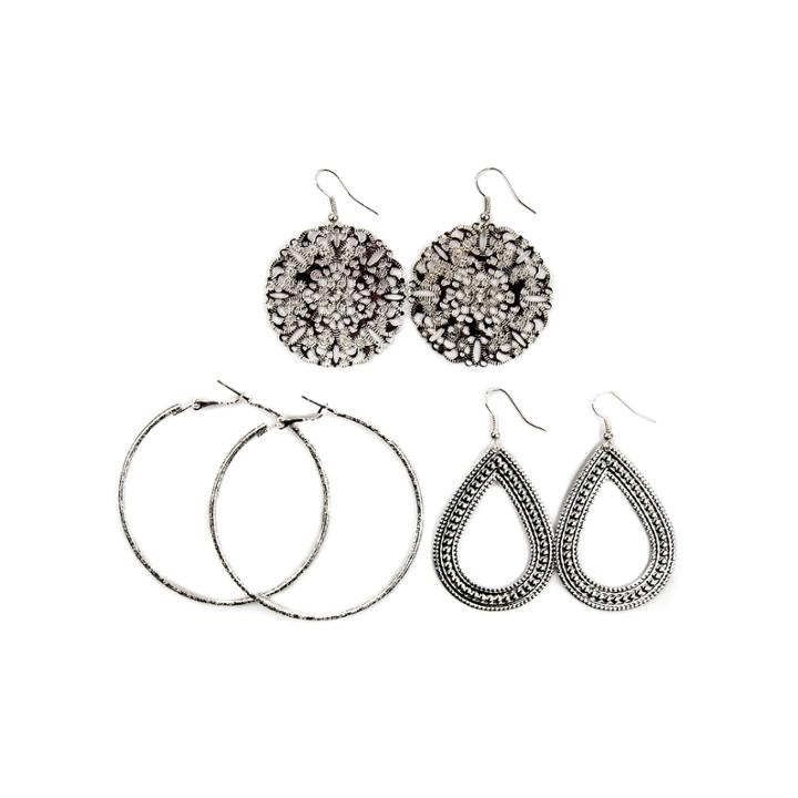 Arizona Teardrop Sugar Hoop 3-pr. Earring Set