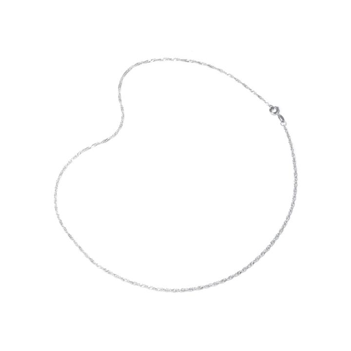 Silver-plated Brass 18 Singapore Chain