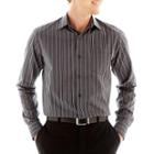 Claiborne Striped Long-sleeve Button-front Shirt