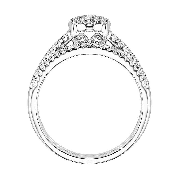 Womens 3/8 Ct. T.w. Round White Diamond Sterling Silver Bridal Set