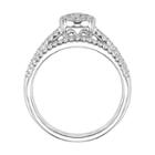 Womens 3/8 Ct. T.w. Round White Diamond Sterling Silver Bridal Set